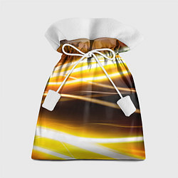 Мешок для подарков Желтые неоновые полосы, цвет: 3D-принт