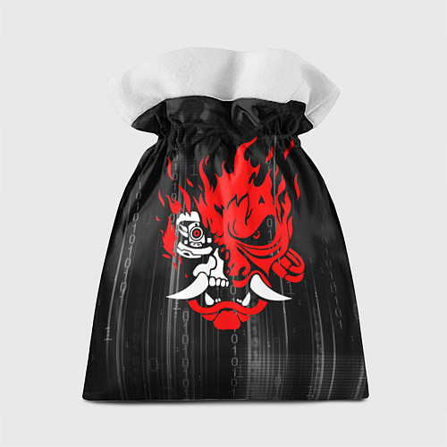 Подарочный мешок Samurai - Киберпанк - Двоичный код / 3D-принт – фото 2