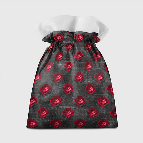 Подарочный мешок Красные бутоны цветов / 3D-принт – фото 2