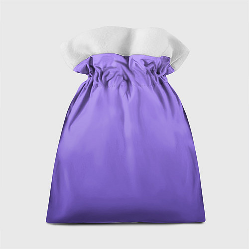 Подарочный мешок Красивый фиолетовый градиент с цветами / 3D-принт – фото 2