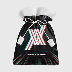 Мешок для подарков Символ Darling in the FranXX в стиле glitch на тем, цвет: 3D-принт