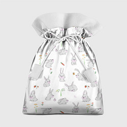 Мешок для подарков Кролики разные, цвет: 3D-принт
