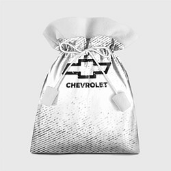 Мешок для подарков Chevrolet с потертостями на светлом фоне, цвет: 3D-принт