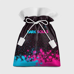 Мешок для подарков Dark Souls - neon gradient: символ сверху, цвет: 3D-принт