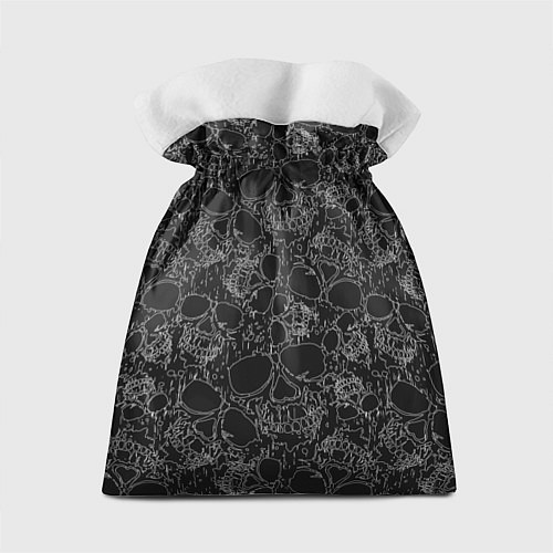 Подарочный мешок Skull in red hat, Santa is not dead / 3D-принт – фото 2