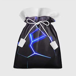 Мешок для подарков Неоновый разлом плит, цвет: 3D-принт