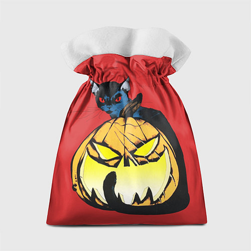 Подарочный мешок Halloween - тыква и кот / 3D-принт – фото 2