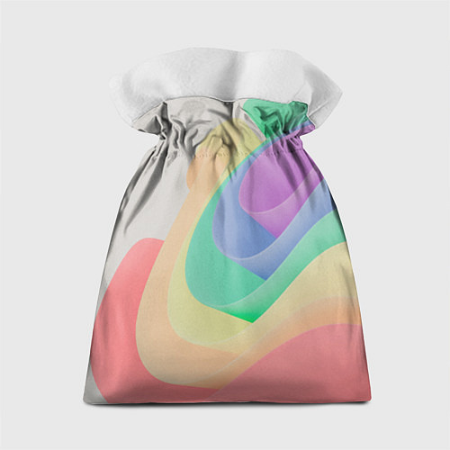 Подарочный мешок Волнообразные разноцветные листы / 3D-принт – фото 2