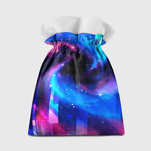 Подарочный мешок Renault неоновый космос / 3D-принт – фото 2