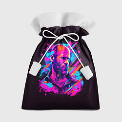 Мешок для подарков Jason Statham - pop art, цвет: 3D-принт
