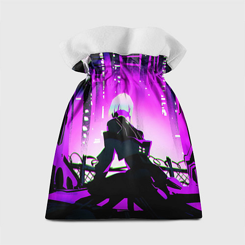 Подарочный мешок Люси нетраннер - фиолетовый / 3D-принт – фото 2