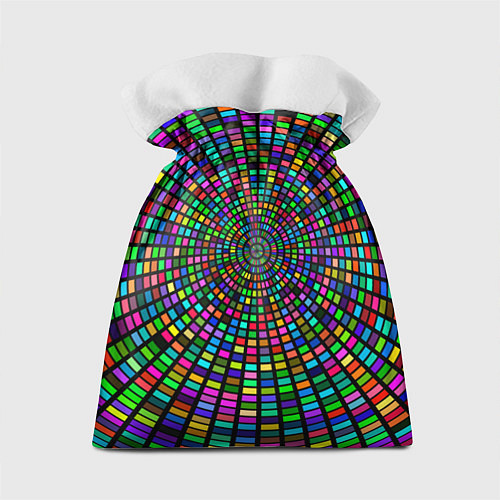 Подарочный мешок Цветная спираль - оптическая иллюзия / 3D-принт – фото 2