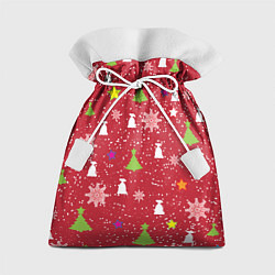 Мешок для подарков Red new year, цвет: 3D-принт