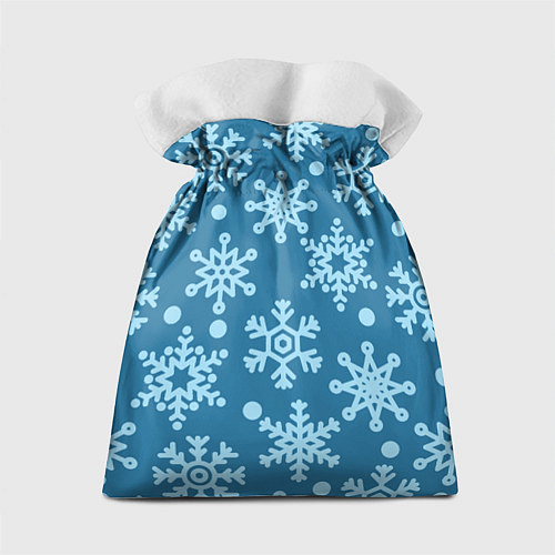 Подарочный мешок Blue snow / 3D-принт – фото 2