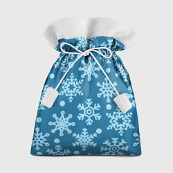 Мешок для подарков Blue snow, цвет: 3D-принт