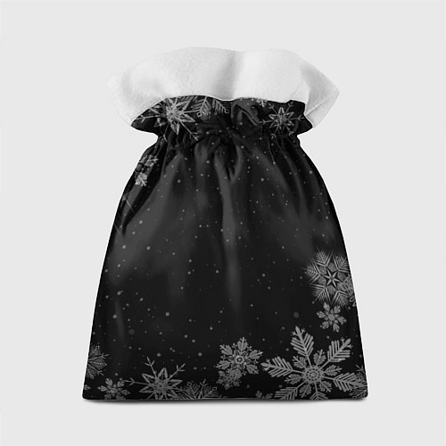 Подарочный мешок Новогодний нефтяник на темном фоне / 3D-принт – фото 2