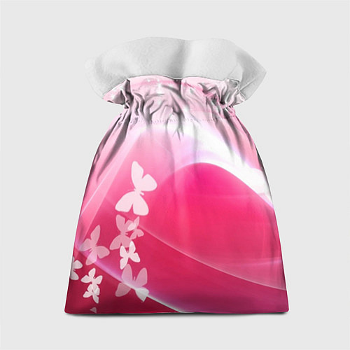 Подарочный мешок Силуэт влюбленной пары и бабочки / 3D-принт – фото 2