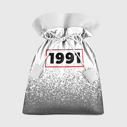 Мешок для подарков 1991 - в красной рамке на светлом, цвет: 3D-принт