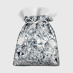 Мешок для подарков Сверкающие кристаллы серебра, цвет: 3D-принт