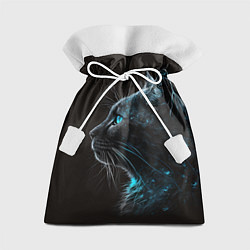Мешок для подарков Кошечка с голубыми глазами, цвет: 3D-принт