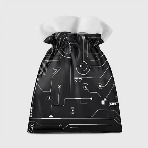 Подарочный мешок Зелёный абстрактный игровой / 3D-принт – фото 2