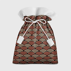 Мешок для подарков Японский оранжевый паттерн, цвет: 3D-принт