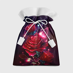 Мешок для подарков Розы с огоньками, цвет: 3D-принт