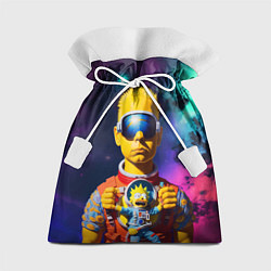 Подарочный мешок Барт Симпсон в космосе - нейросеть