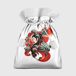 Мешок для подарков Японская татуировка: гейша, цвет: 3D-принт