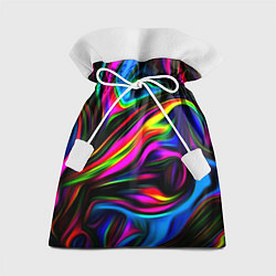 Мешок для подарков Неон кистью краски, цвет: 3D-принт