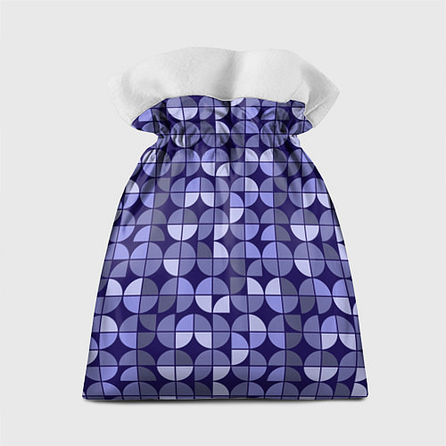 Подарочный мешок Фиолетовая геометрия Ретро паттерн / 3D-принт – фото 2