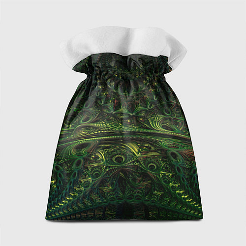 Подарочный мешок Зелёные древние скрижали паттерн / 3D-принт – фото 2