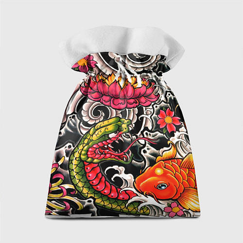 Подарочный мешок Иредзуми: цветущий лотос / 3D-принт – фото 2