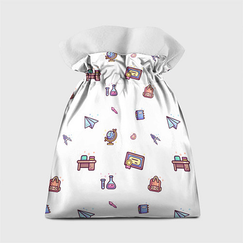 Подарочный мешок Паттерн - школа / 3D-принт – фото 2