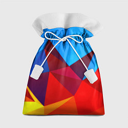 Мешок для подарков Столкновение абстракций, цвет: 3D-принт