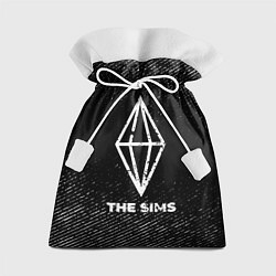 Мешок для подарков The Sims с потертостями на темном фоне, цвет: 3D-принт