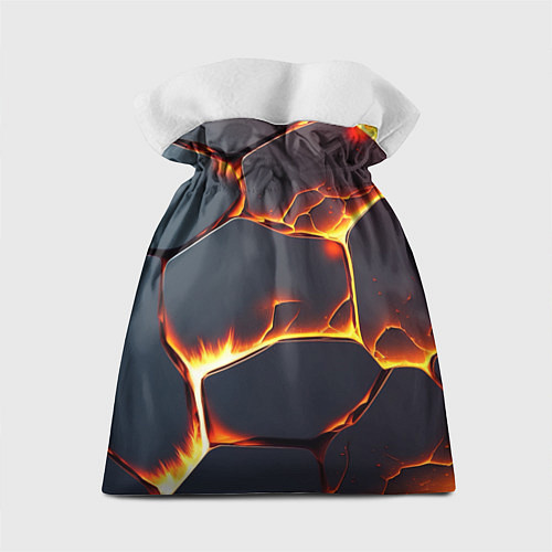 Подарочный мешок Огонь из разломленных плит / 3D-принт – фото 2