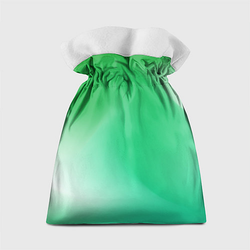Подарочный мешок Градиент зеленый / 3D-принт – фото 2