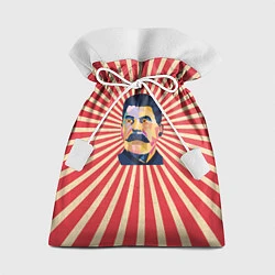 Мешок для подарков Сталин полигональный, цвет: 3D-принт