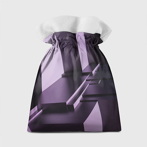Подарочный мешок Фиолетовая геометрия / 3D-принт – фото 2
