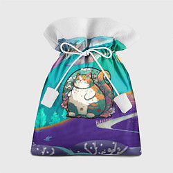 Мешок для подарков Японский кот, цвет: 3D-принт