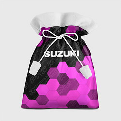 Мешок для подарков Suzuki pro racing: символ сверху, цвет: 3D-принт