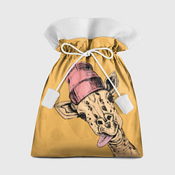 Мешок для подарков Жираф дразнит, цвет: 3D-принт