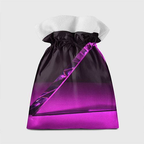 Подарочный мешок Фиолетовая мрачная геометрическая фигура / 3D-принт – фото 2