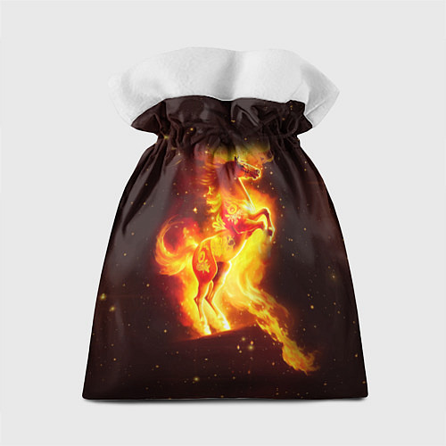 Подарочный мешок Пылающий фантастический конь / 3D-принт – фото 2
