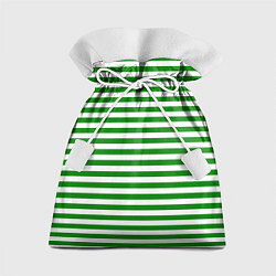 Мешок для подарков Тельняшка зеленая Пограничных войск, цвет: 3D-принт