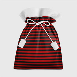 Мешок для подарков Темно-красные полосы, цвет: 3D-принт