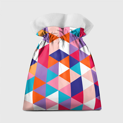 Подарочный мешок Ромбический разноцветный паттерн / 3D-принт – фото 2