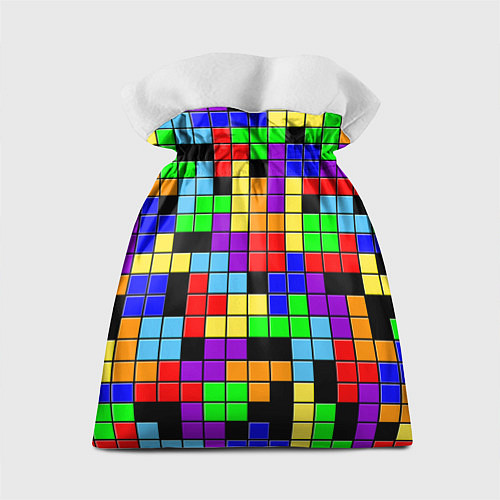 Подарочный мешок Тетрис цветные блоки / 3D-принт – фото 2