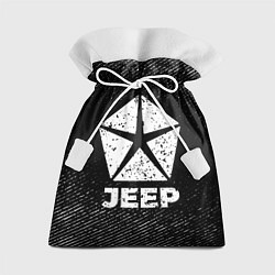 Мешок для подарков Jeep с потертостями на темном фоне, цвет: 3D-принт